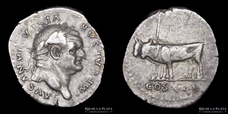 Vespasian 69-79AD, AR Denarius. Rome mint (Struck 77-78AD) 18.5mm; 3.30g; 6h. A:...