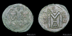 Byzantine. Nicephorus I, with Stauracius (803-811AD) AE Follis