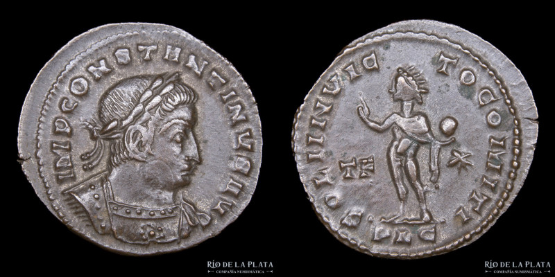 Roma, Siglo IV. Constantino I 307-337DC. AE Follis. Ceca de Lugdunum, oficina 1r...