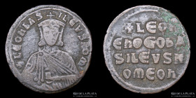Bizancio. Leon VI el sabio (886-912DC) AE Follis