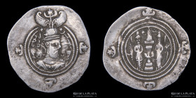 Sasanidas. Kushro II (591-628 DC) AR Dracma
