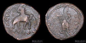 Imperio Kushano. Kanishka I (127-152DC) AE Tetradracma