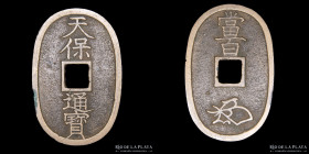 Japon. Tokugawa, 100 Mon (1835-1870). H 5.6