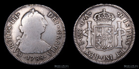 Santiago. Carlos III. 2 Reales 1788 DA. KM30