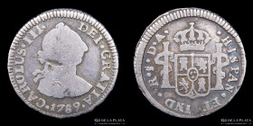 Santiago. Carlos III. 1/2 Real 1789 DA. KM28