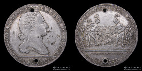 Santiago. Carlos IV. 8 Reales 1789. Proclama de Indios