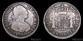 Santiago. Carlos IV. 2 Reales 1800 AJ. KM59
