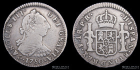 Potosi. Carlos III. 1 Real 1780 PR. CJ 66.9.2