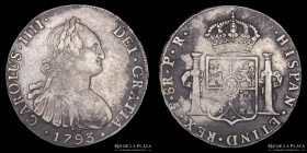 Potosi. Carlos IV. 8 Reales 1793 PR. CJ 76.5