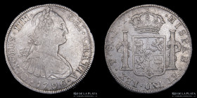Potosi. Carlos IV. 8 Reales 1796 PP. CJ 76.8