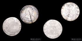 Potosi. Carlos IV. 4 Reales 1793 y 94. Lote x2