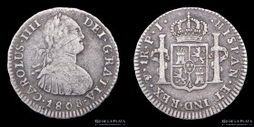 Potosi. Carlos IV. 1 Real 1808 PJ. CJ 79.21