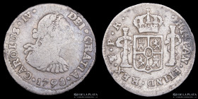 Potosi. Carlos IV. 1/2 Real 1790 PR. CJ 80.2