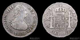 Potosi. Carlos IV. 1/2 Real 1808 PJ. CJ 80.20.2