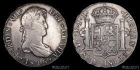 Potosi. Fernando VII. 8 Reales 1825 JL CJ 86.15.2