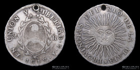 Provincias Unidas. 2 Reales 1813 J. CJ 10.1.1