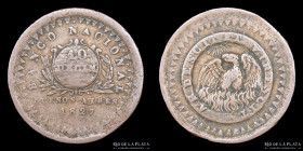 Argentina. Buenos Aires. 10 Decimos 1827. CJ 6.4