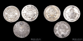 Argentina. La Rioja. Lote x3. 4 Soles/Reales 1832 a 1849