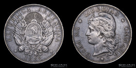 Argentina. 1 Peso 1882. Patacon. CJ 13