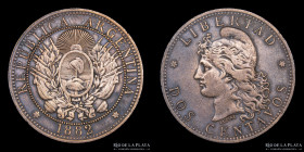 Argentina. 2 Centavos 1882. CJ 24