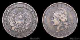 Argentina. 2 Centavos 1887. CJ 28