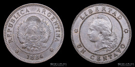 Argentina. 1 Centavo 1884. CJ 40