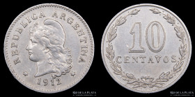 Argentina. 10 Centavos 1912. CJ 101
