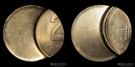 Argentina. Error. 25 Centavos 2009. Descentrada