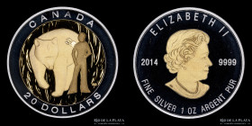Canada. 20 Dollars 2014. The Seven Sacred Teachings. Plata