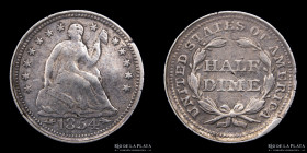 USA. Half Dime 1854. Seated Liberty. KM76