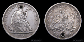 USA. Half Dollar 1867. Seated Liberty KM99