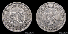 Alemania. Weimar. 50 Reichspfennig 1929 D. KM49