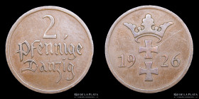 Danzig. 2 Pfennig 1926. KM141