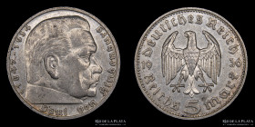 Alemania. III Reich. 5 Reichsmark 1936 J. KM86