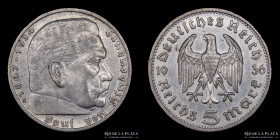 Alemania. III Reich. 5 Reichsmark 1936 G. KM86