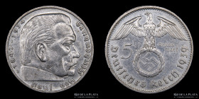 Alemania. III Reich.5 Reichsmark 1939 E. KM94