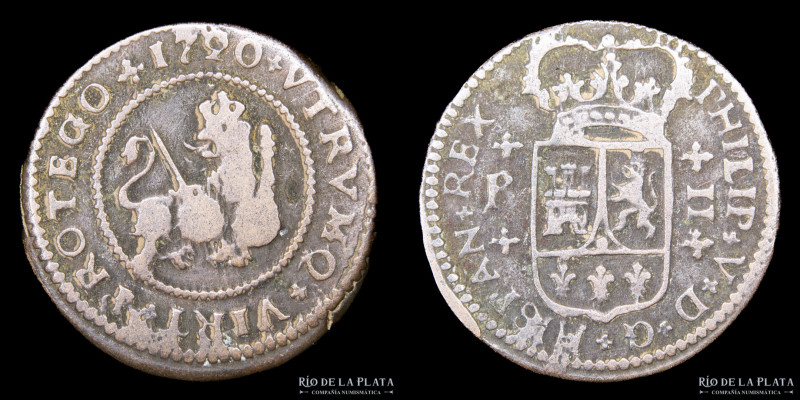 España. Felipe V. 2 Maravedis 1720. CU; 24.0mm; 3.77g. KM302 (F)

Estimate: US...