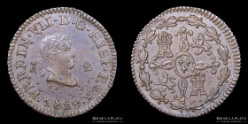 España. Fernando VII. 2 Maravedis 1819. KM488