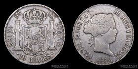 España. Isabel II. 10 Reales 1864. KM611.1