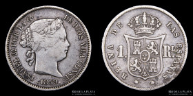 España. Isabel II. 1 Real 1859. KM606