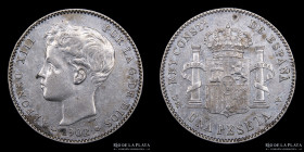 España. Alfonso XIII. 1 Peseta 1902. KM706