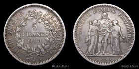 Francia. II Republica.  5 Francs 1848 A. KM756.1