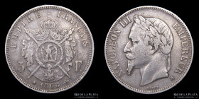 Francia  Napoleon III. 5 Francs 1868 A. KM799