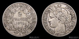 Francia. III Republica. 2 Francs 1871 K. KM817.2