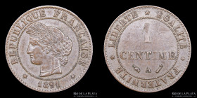 Francia. 1 Centime 1891. KM826