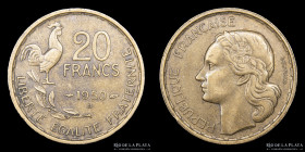 Francia. IV Republica. 20 Francs 1950B (4 feathers) KM916.2