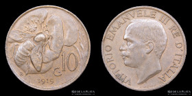 Italia. V. Emanuele III. 10 Centesimi 1919 R. KM60