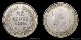 Paises Bajos. 25 Cents 1895. KM115