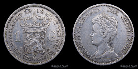 Paises Bajos. 1 Gulden 1910. KM148