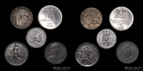Europa. Lote x5. Monedas de plata. A clasificar